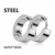 Silver C ear studs-8F3H