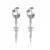 Silver ear studs-8F3H