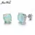 Green Stud Earrings-AX53