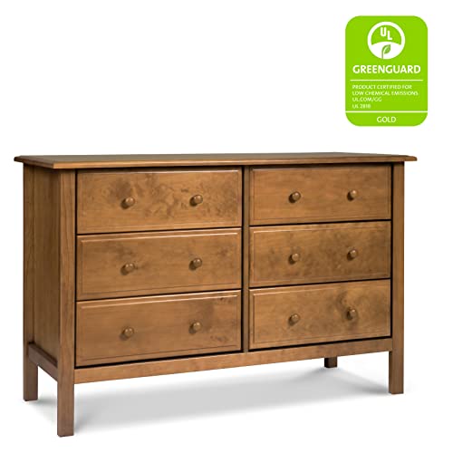 Davinci Jayden 6Drawer Double Wide Dresser in Chestnut, Greenguard